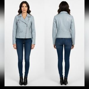 LONDON FOG LEATHER JACKET SIZE SMALL‎